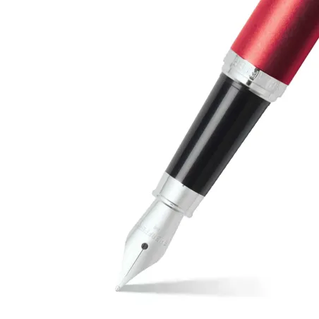 Stylo Plume M Sheaffer - VFM - Rouge Attributs chromés - Pointe