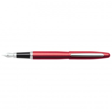 Stylo Plume M Sheaffer - VFM - Rouge Attributs chromés - Ouvert