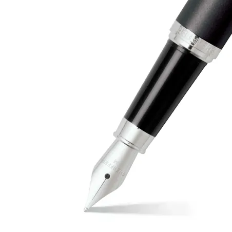 Stylo Plume M Sheaffer - VFM - Black Attributs chromés - Pointe