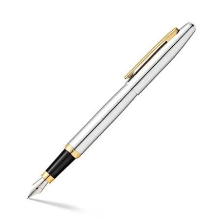 Stylo Plume M Sheaffer - VFM - Chrome Attributs dorés
