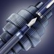 Stylo Plume F Pelikan M815 Souverän - Metal Striped Blue - Edition spéciale