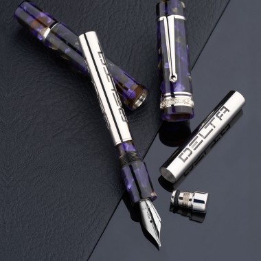 Stylo-Plume DELTA - Reservoir Ink Tank ST - Plume acier - F (medium)