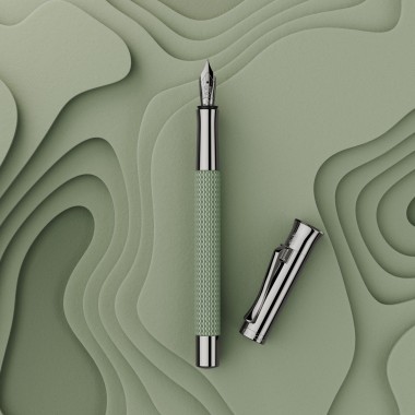 Stylo-plume F Graf von Faber Castell - Sage Guilloché Green