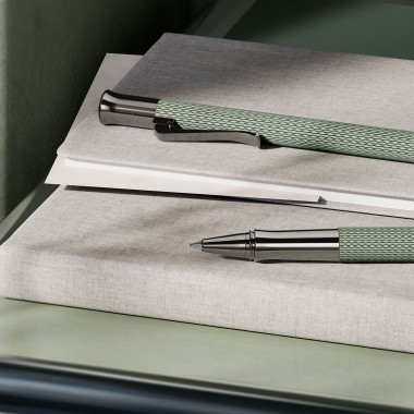 Stylo Roller Graf von Faber Castell - Sage Guilloché Green