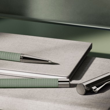Stylo Bille Graf von Faber Castell - Sage Guilloché Green