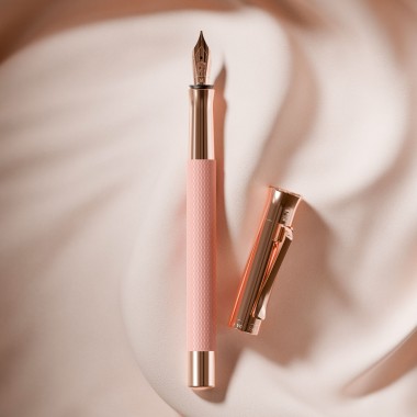 Stylo-plume F Graf von Faber Castell - Guilloché Rose Blush