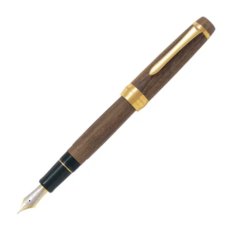 Stylo-plume M Pilot - Custom Enju - Bois de Pagode Japonais - Attributs Dorés