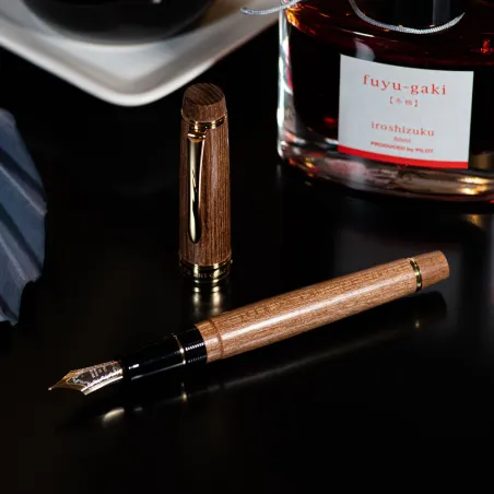 Stylo-plume B Pilot Custom Enju – Bois Japonais – Plume Large Or 18k