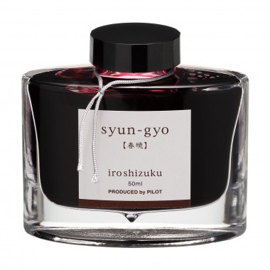 Flacon d'encre Pilot IROSHIZUKU - Syun-Gyo - Noir rougeâtre - Flacon 50 ml