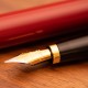 Stylo Plume M DIPLOMAT "XO" Laqué burgundy Attributs dorés - Plume