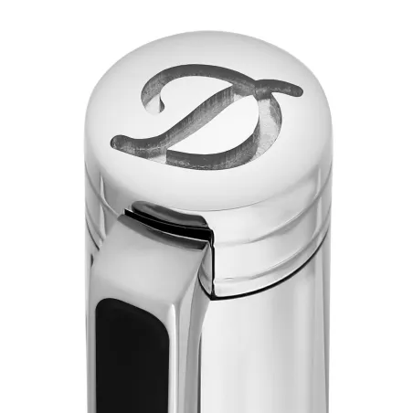 Stylo bille S.T. DUPONT Classique - Argenté Guilloché - Logo