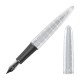 Stylo-plume F Diplomat  Aero Rhomb Chrome - Plume Acier