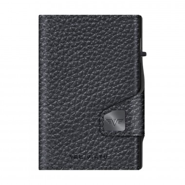 Portefeuille Tru Virtu CLICK & SLIDE - Classic Pebble Noir/Noir