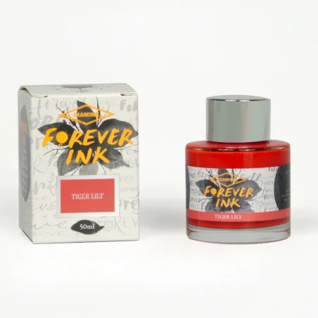 Flacon d'Encre Diamine Forever Ink Permanent - Tiger Lily 50 ml