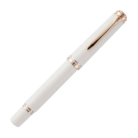 Stylo Plume Pelikan M600 White & Rose Gold – Édition Spéciale Plume F