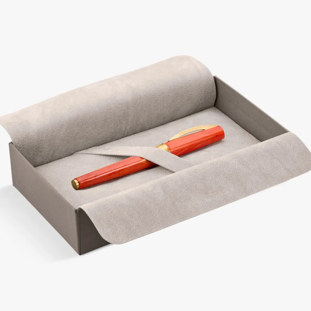 Stylo Plume F VISCONTI - Mirage Mythos Déméter - Orange & Finitions Or Jaune