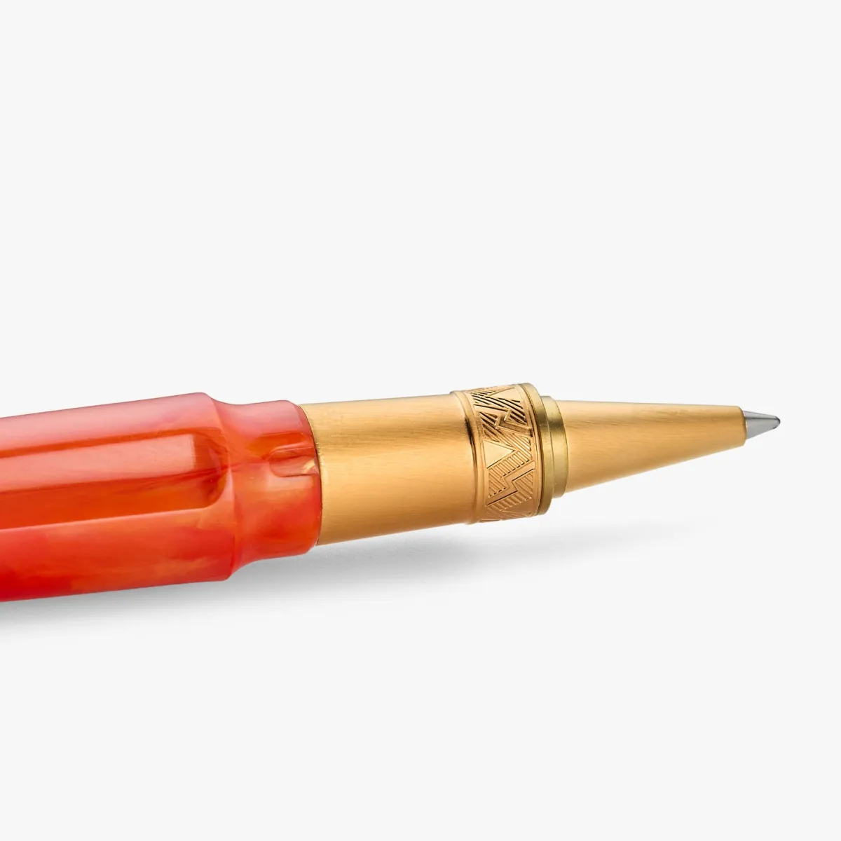 Stylo Roller VISCONTI - Mirage Mythos Déméter - Orange & Finitions Or Jaune