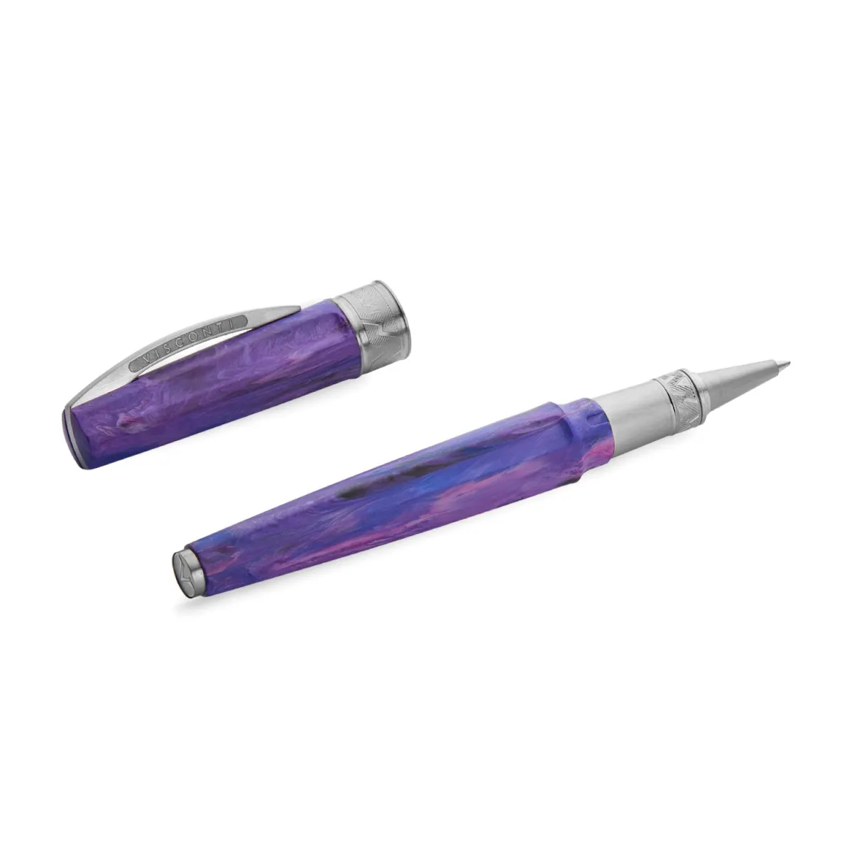 Stylo Roller VISCONTI - Mirage Mythos Perséphone - Violet & Ruthénium