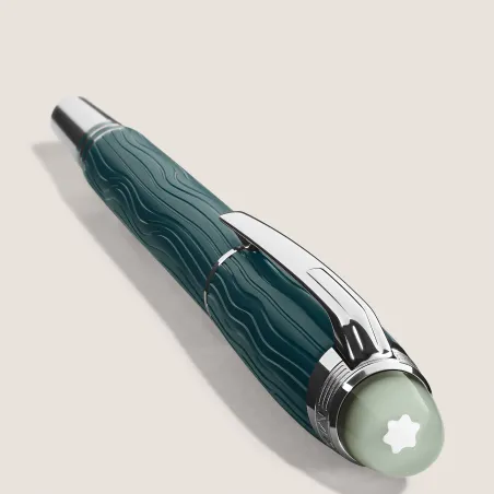 Stylo plume M StarWalker PolarGreen Precious Resin - Emblème