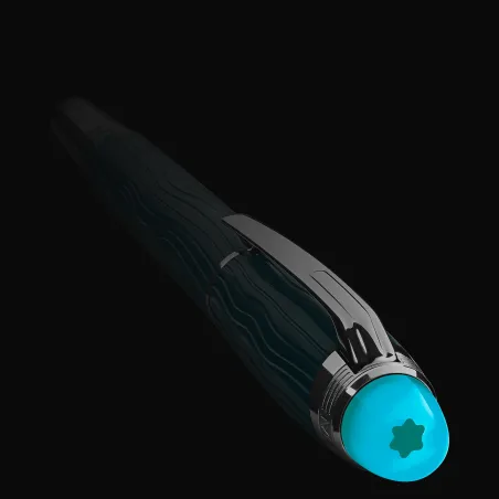 Stylo plume M StarWalker PolarGreen Precious Resin - Emblème de nuit