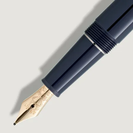 Stylo plume M Montblanc Meisterstück Around the World in 80 Days Classique - Plume détails