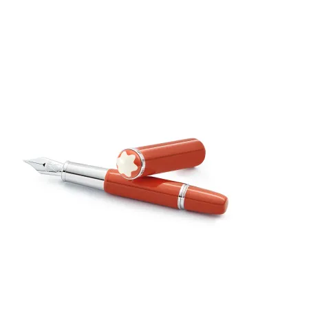 Stylo plume F Montblanc Heritage Rouge & Noir Baby Special Edition corail - Emblème