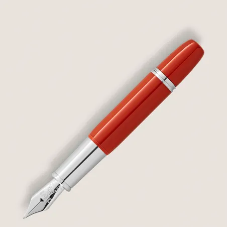 Stylo plume F Montblanc Heritage Rouge & Noir Baby Special Edition corail - ouvert
