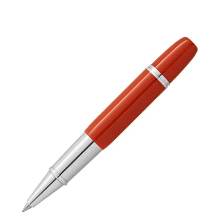 Stylo Roller Montblanc Heritage Rouge et Noir « Baby » Special Edition corail - ouverte