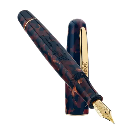 Stylo plume EF Stipula Etruria Gallicana -Terra di Sienna  - Plume