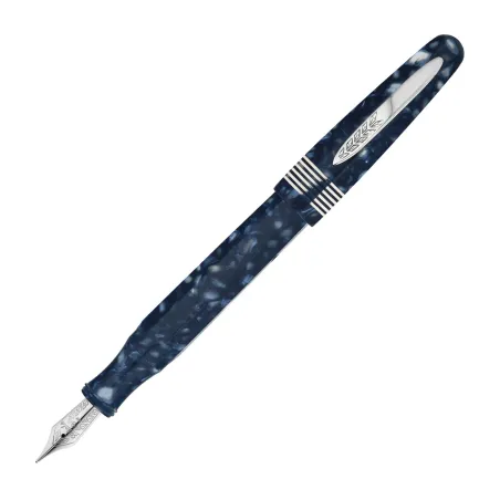 Stylo plume EF Stipula Etruria Facettata - Grande Notte San Lorenzo - Or palladié 14 K
