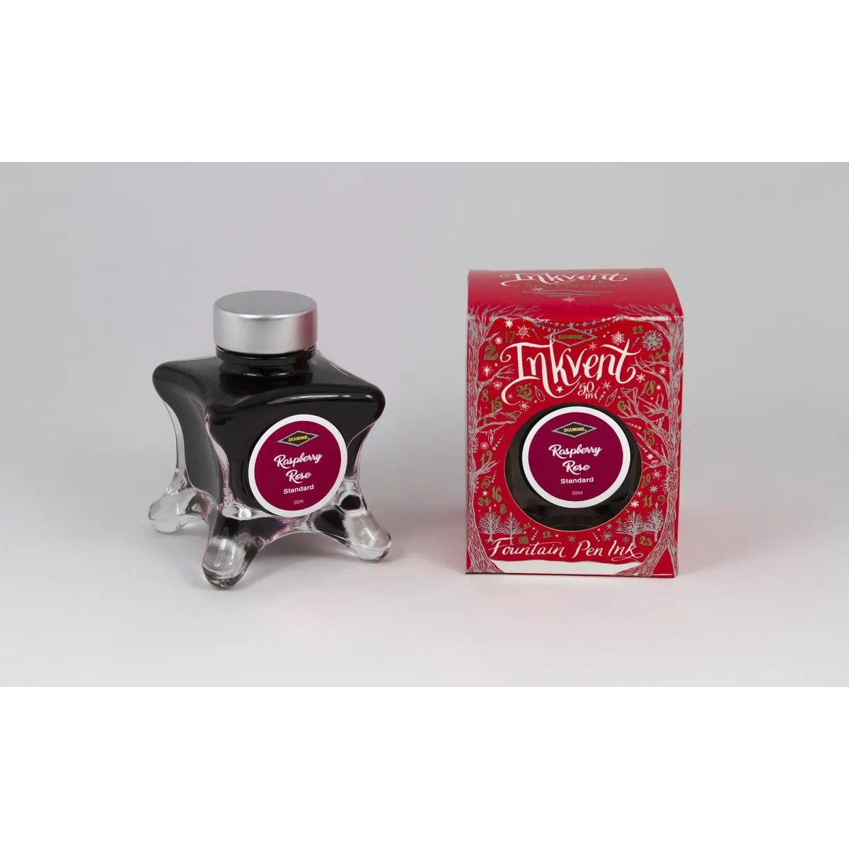 Flacon d'encre Diamine Raspberry Rose - Red Edition 50 ml