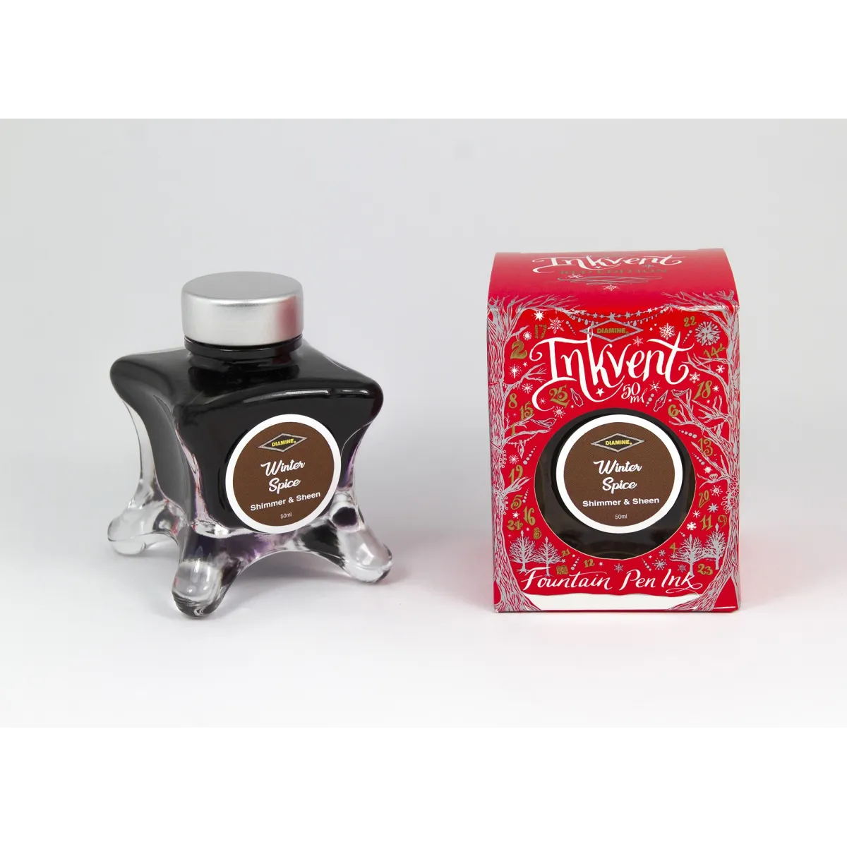 Flacon d'encre Diamine Winter Spice - Red Edition 50 ml