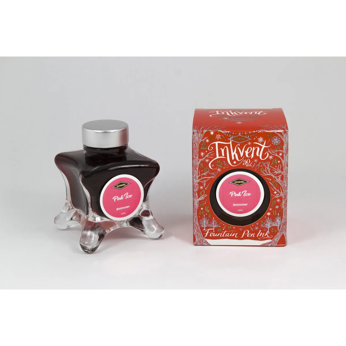 Flacon d'encre Diamine Pink Ice -  Red Edition 50 ml