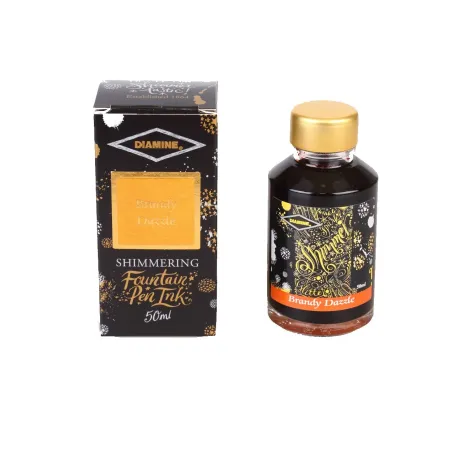 Flacon d'Encre Diamine Brandy Dazzle - Shimmering 50 ml