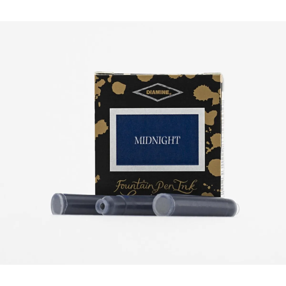 Cartouche d'encre Diamine Midnight - Pack de 6