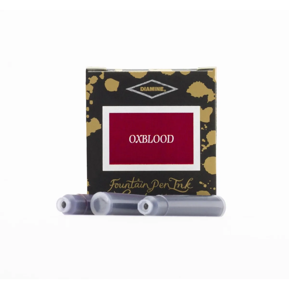 Cartouche d'encre Diamine Oxblood - Pack de 6