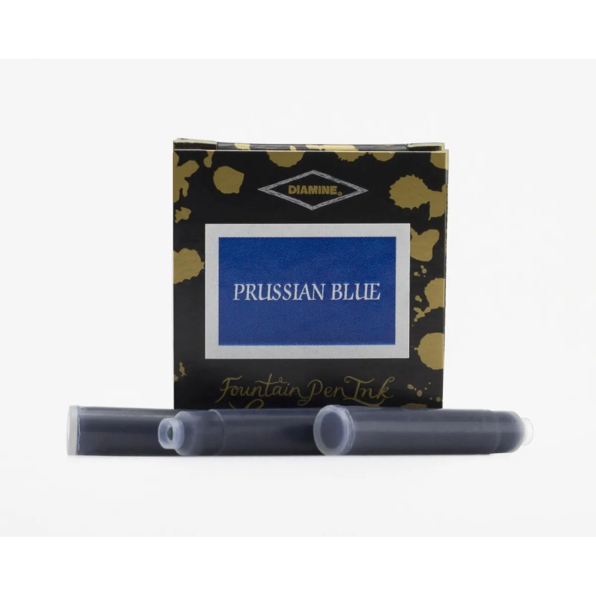 Cartouche d'encre Diamine Prussian Blue - Pack de 6