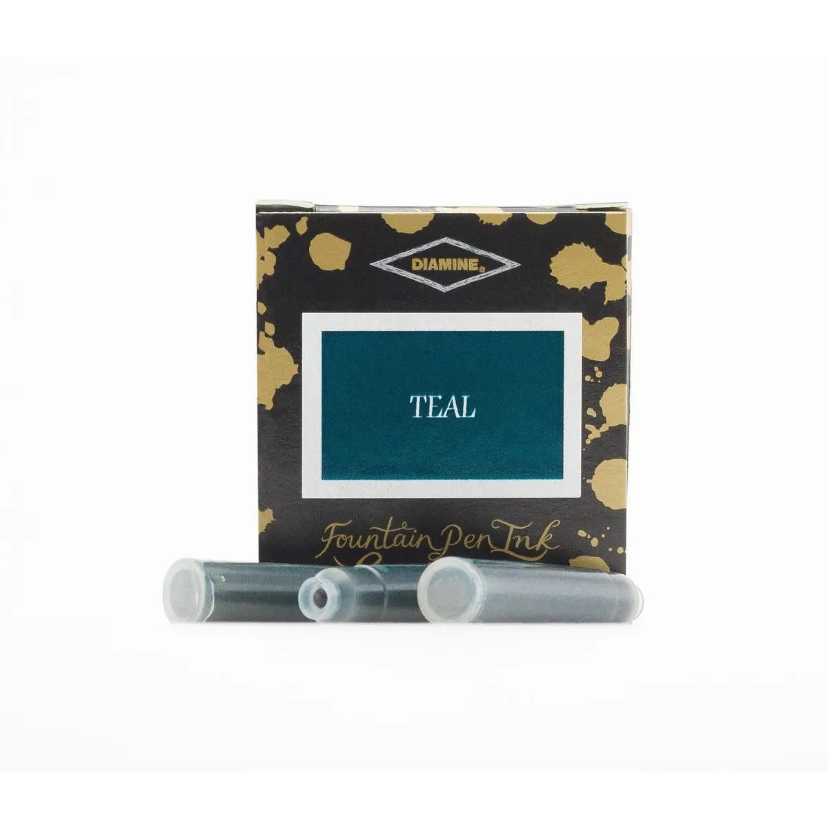 Cartouche d'encre Diamine Teal - Pack de 6