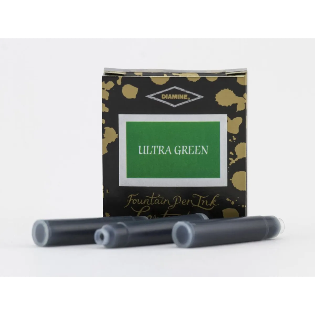 Cartouche d'encre Diamine Ultra Green - Pack de 6