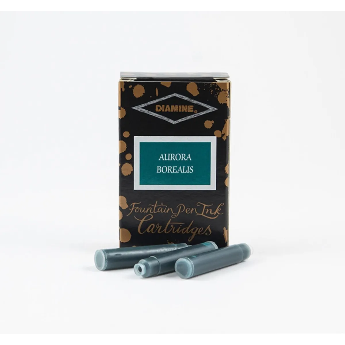 Cartouche d'encre Diamine Aurora Borealis - Pack 18 pcs