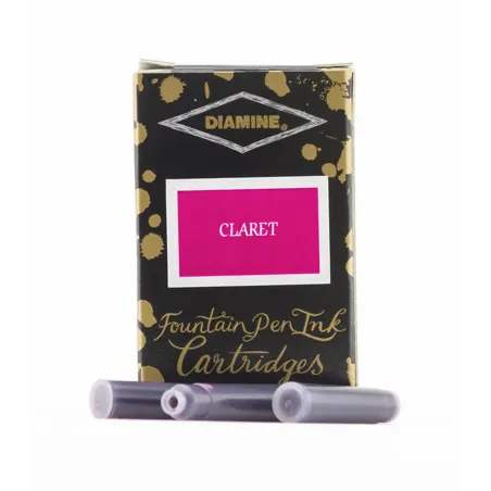 Cartouche d'encre Diamine Claret - Pack de 18 pcs