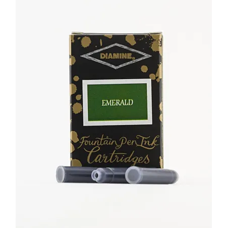 Cartouche d'encre Diamine Emerald - Pack de 18 pcs
