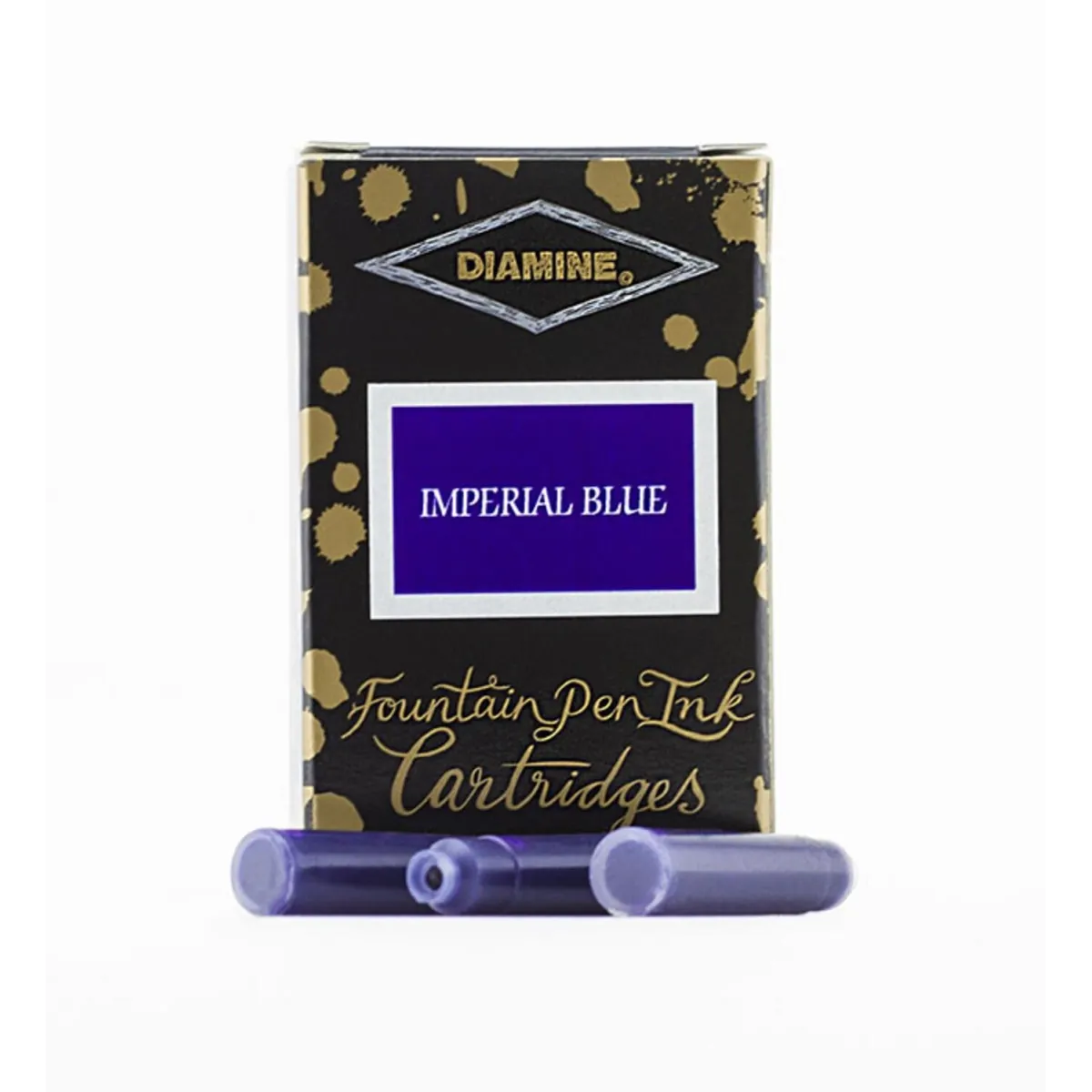 Cartouche d'encre Diamine Imperial Blue - Pack de 18 pcs