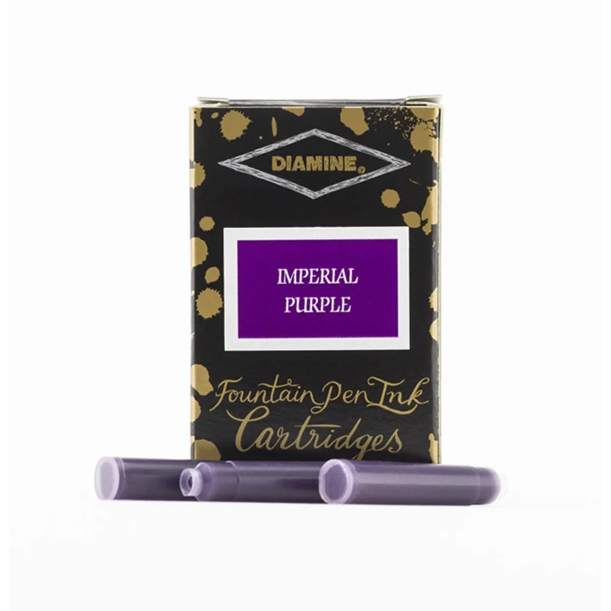 Cartouche d'encre Diamine Imperial Purple - Pack de 18 pcs