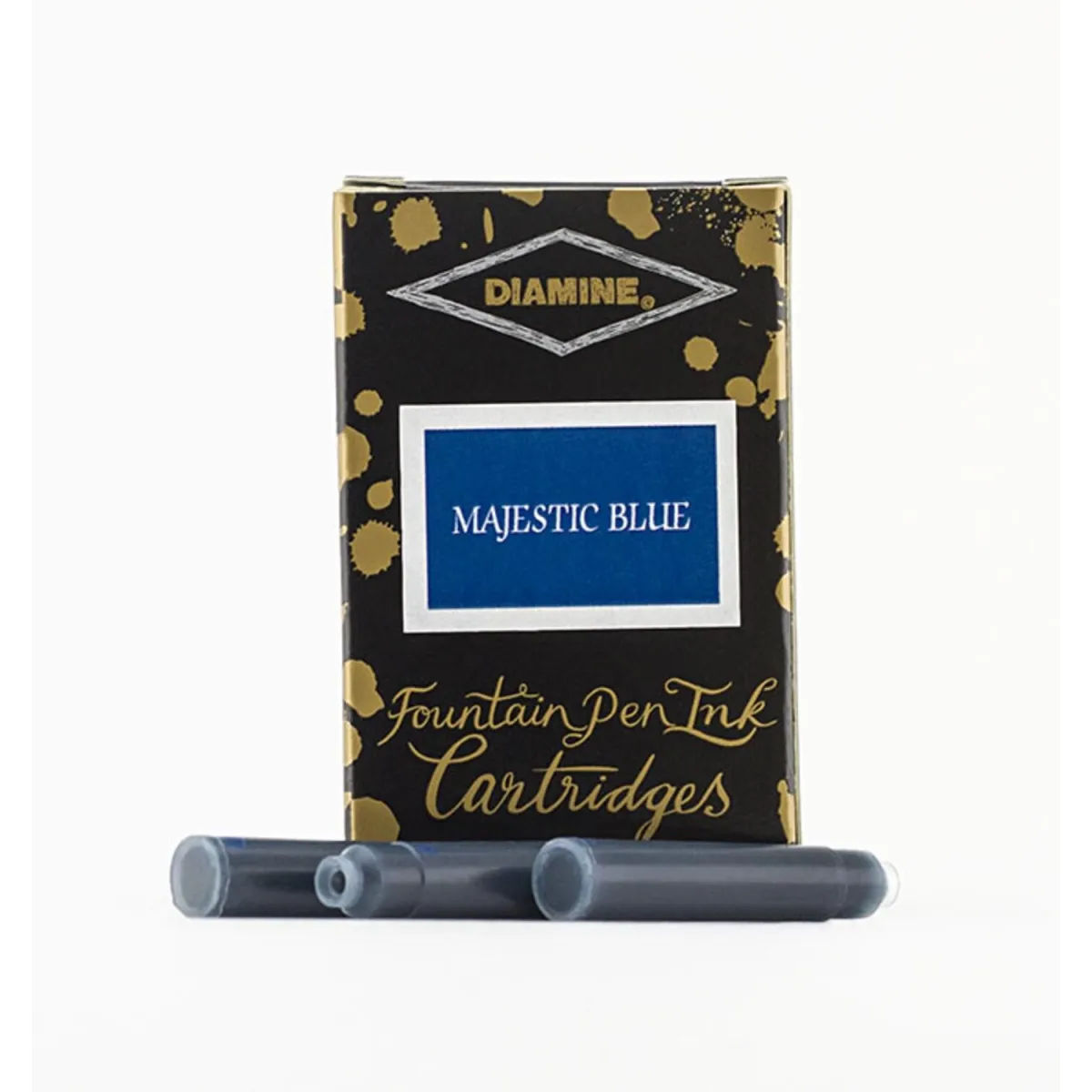 Cartouche d'encre Diamine Majestic Blue - Pack 18 pcs