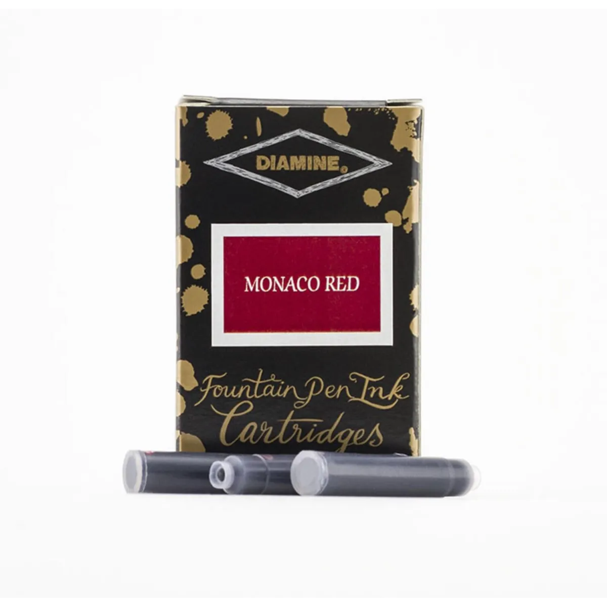 Cartouche d'encre Diamine Monaco Red Pack de 18 pcs