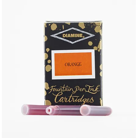 Cartouche d'encre Diamine Orange - Pack de 18 pcs