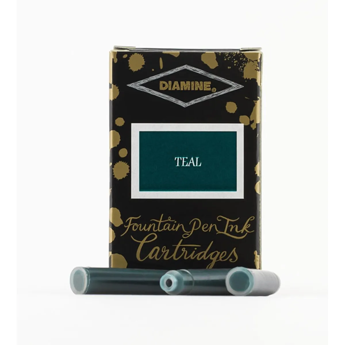 Cartouche d'encre Diamine Teal - Pack de 18 pcs