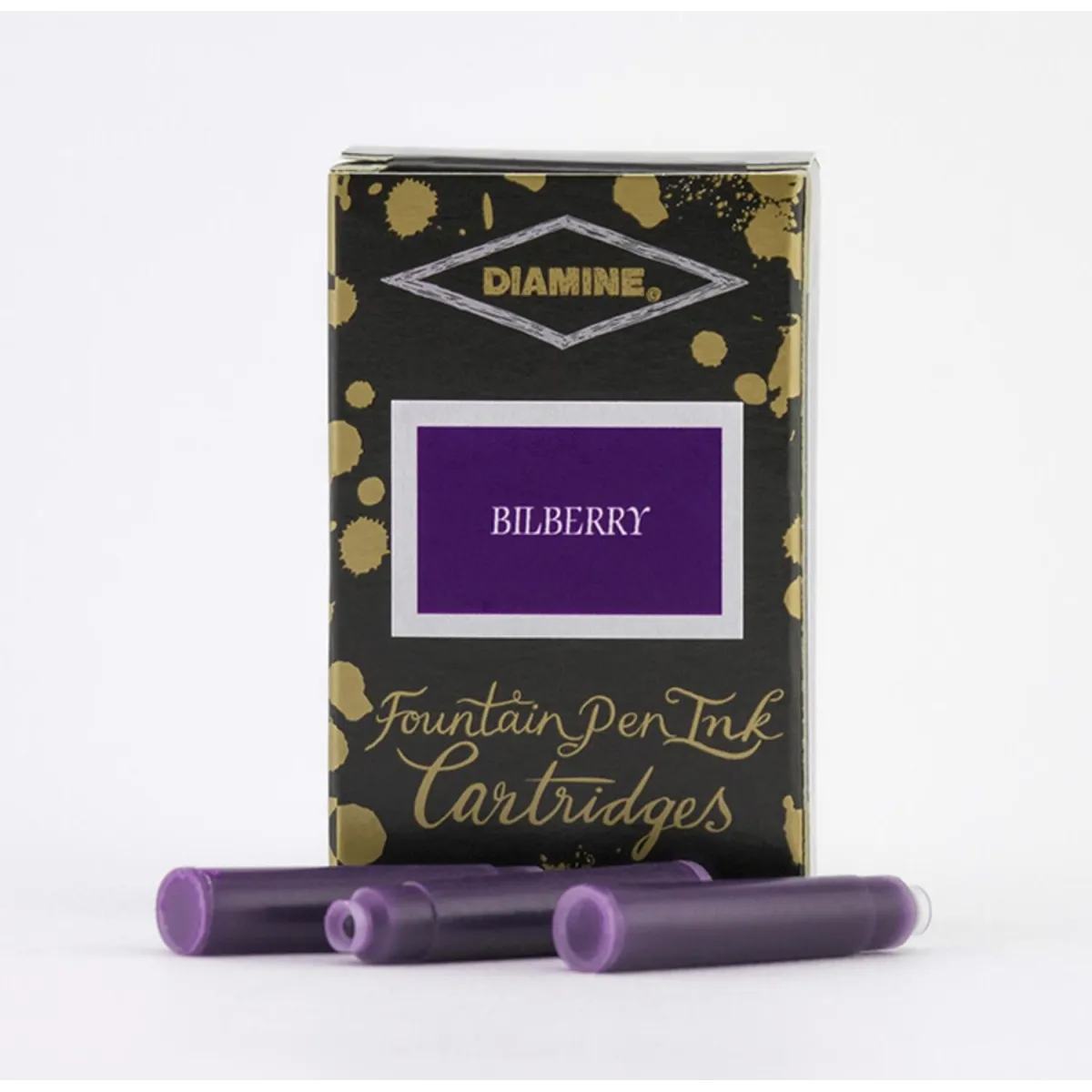 Cartouche d'encre Diamine Bilberry - Pack 18 pcs