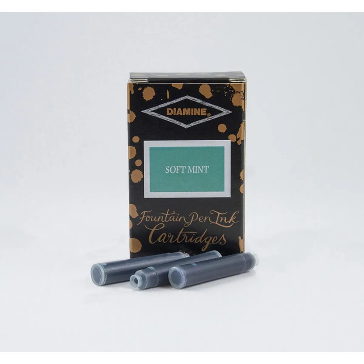 Cartouche d'encre Diamine Soft Mint - Pack de 18 pcs